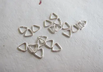 

5mm x 23 gauge, Sterling Silver, Open TriangularJumprings, 3.4mm ID - Available in 10 & 20 Jump Ring Pkgs and in Larger Pkgs