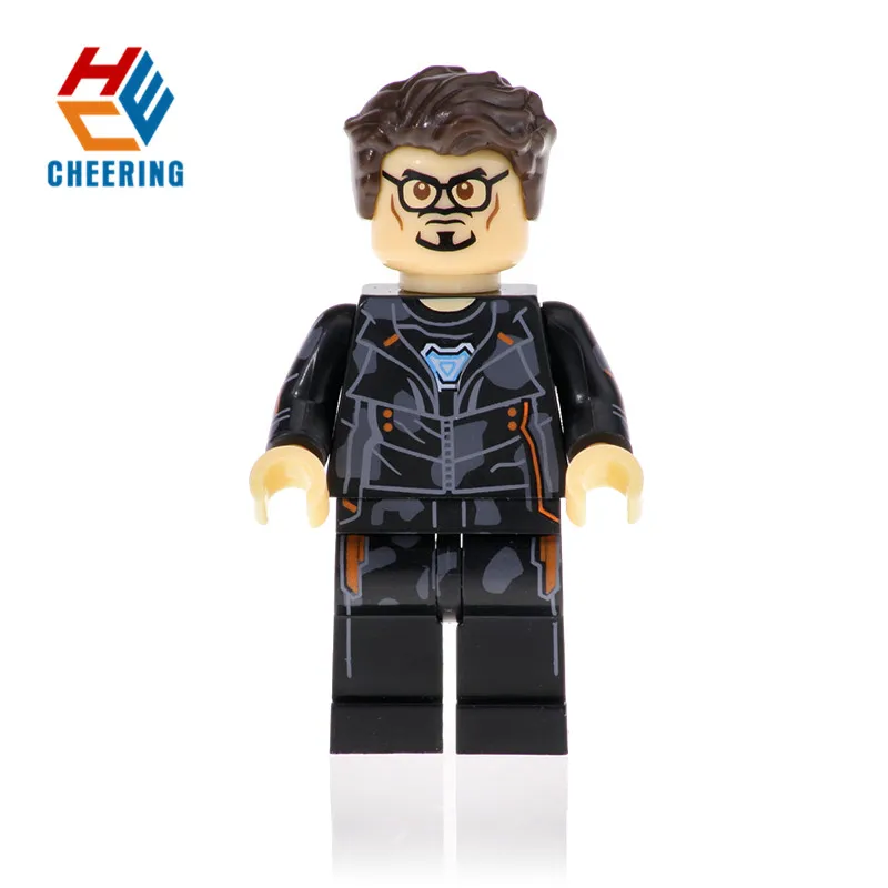 

Single Sale Super Heroes Building Blocks Supergiant Spiderman Pepper Ayo Iron Man For Kids Toys Gift XH879
