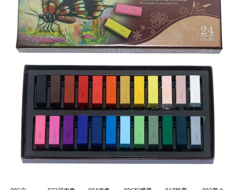 Pintura da arte cor macia chalk12 24