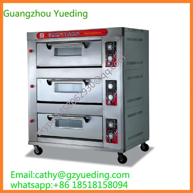 Best Price Commercial equipment 3 layer 6 tray gas bread oven / bakery machines