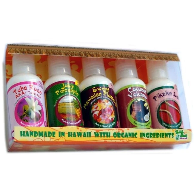 Bubble Shack Hawaii 689076050180 Assorted 5 Pack Mini Lotion Gift Set - Pack of 2
