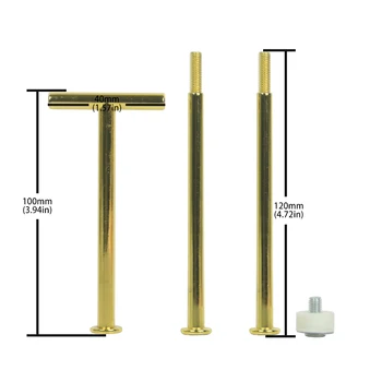 

3 Tier Cake Plate Stand mix colour mix styles Metal Center Handle Fitting Hardware Rod cake hand stand Wedding, birthday partie