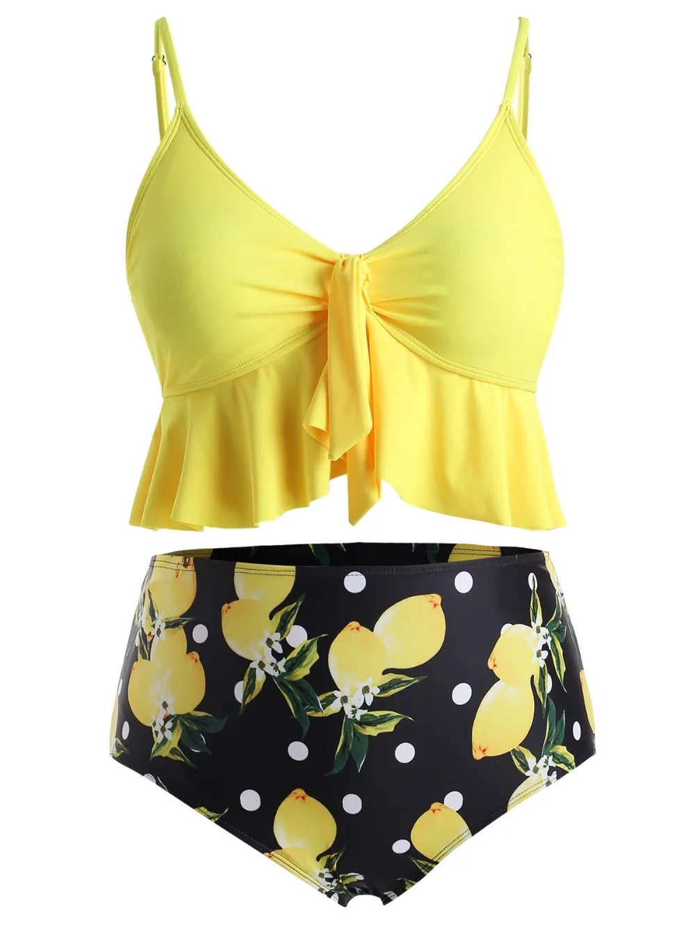 plus size lemon bathing suit