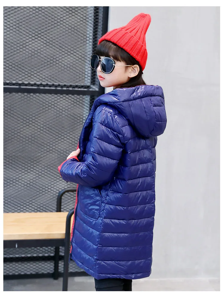 hooded children thick down coat winter 2017 long warm jacket for girls kids coats for little big girl outerwear clothing 8 10 12 years  (13)