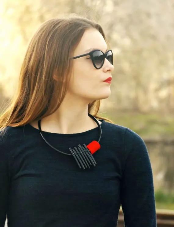 

Women Jewelry Choker Statement Necklace Gilrs Bijoux Femme Collier Chokers Chain Resin Accessories Handmade Gift
