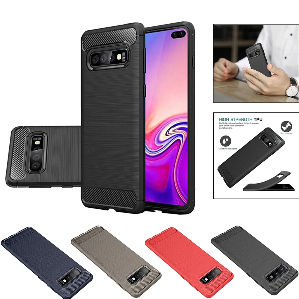 Силиконовый гибридный чехол из мягкого ТПУ для Samsung Galaxy S10 Plus S10e | Мобильные