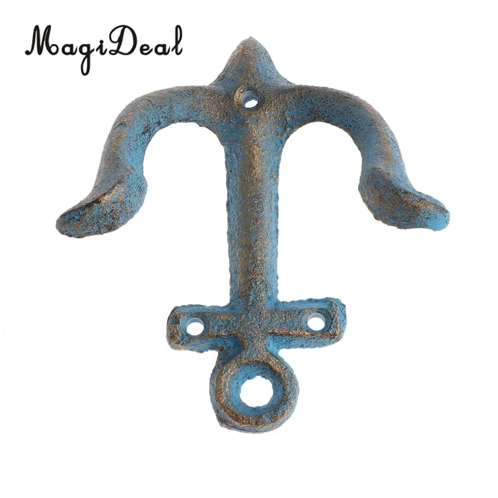 MagiDeal Metal Anchor Hooks Wall Door Mounted Clothes Towel Hat Key Hanger  Whiteandcrafted classic antique decorative wall hook