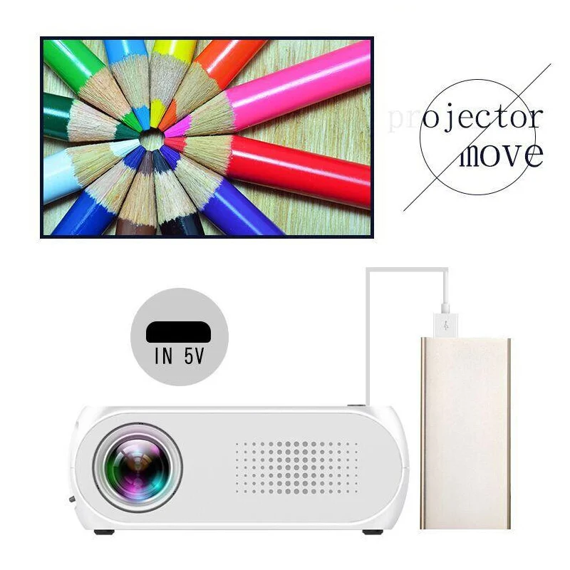 

Mini Household Projector HD 1080P LED Multi-media Home Theater Projector WIF66
