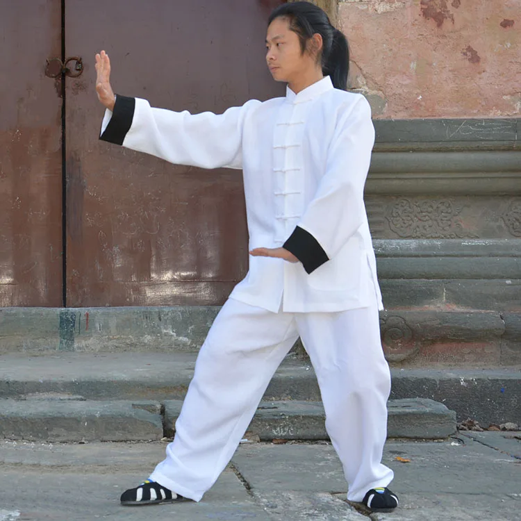 

Top grade Chinese Tai chi Uniform Linen Cotton Martial arts Wushu Clothing Wing Chun taiji clothes Kung fu Suit for men women