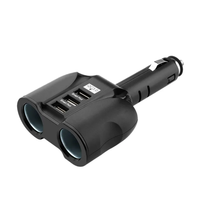 

Multi Usb Car Charger 3.1A 3 Usb Fast Quick Charge Qc 3.0 Socket Lighter Phone Adapter Accessories Car-Charge