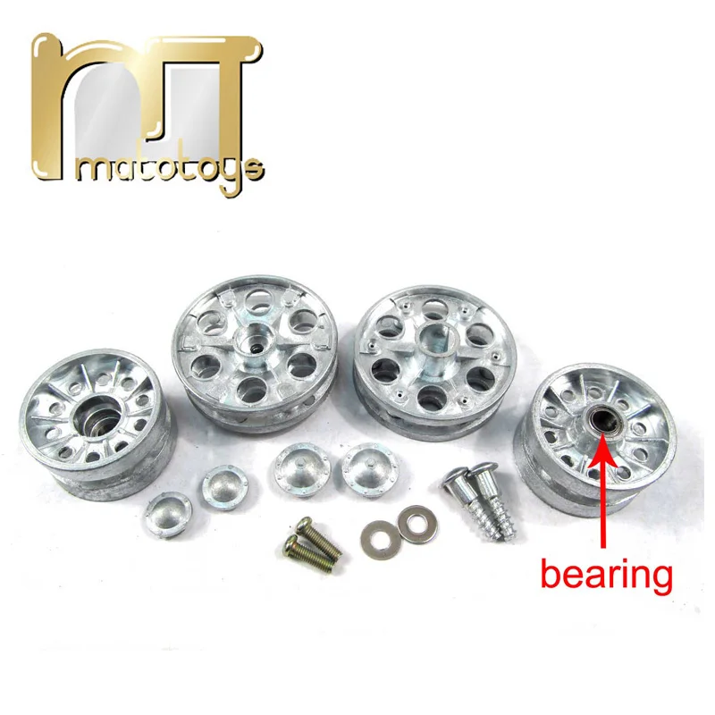 

Металлические звездочки и направляющие колеса с подшипником для Heng Long 1/16-1 T-3909, металлические детали для резервуара Mato 1:16 34/85 Φ/85