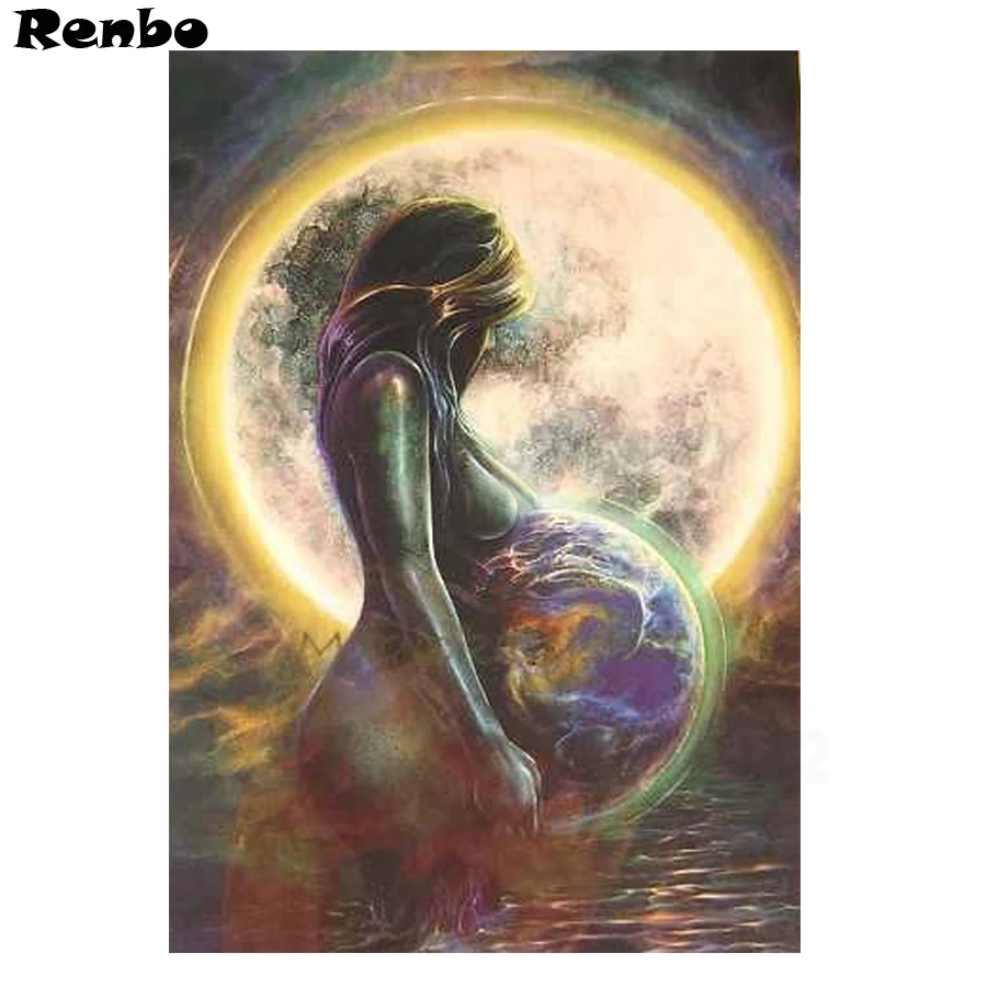 

DIY 5D Diamond Embroidery,abstract pregnant woman 3d Picture mosaic Diamond Painting Cross Stitch Kit diamond mazayka Needlework