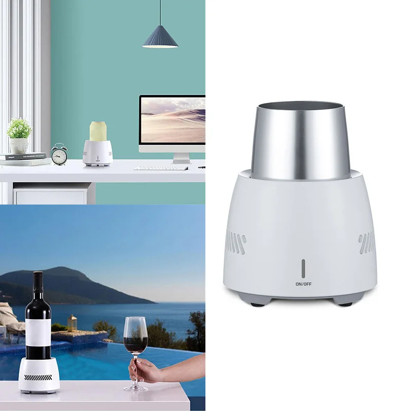 

Mini Refrigerator Electric Summer Drink Cooler Kettle Drink Instant Cooling Cup Car Home Cooler Freezer Ice Box