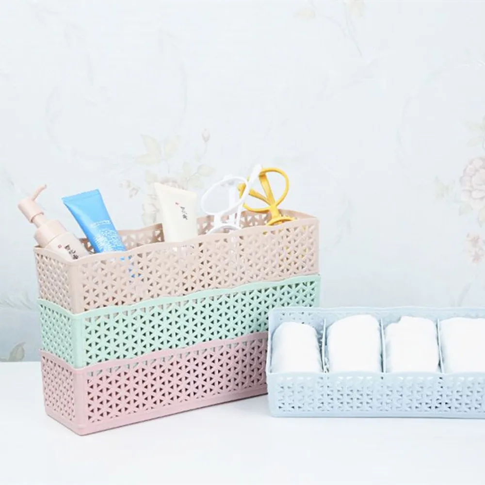

5 Cells Plastic Organizer Storage Box Tie Bra Socks Drawer Cosmetic Divider High Quality Housekeeping Container Organizer A30711
