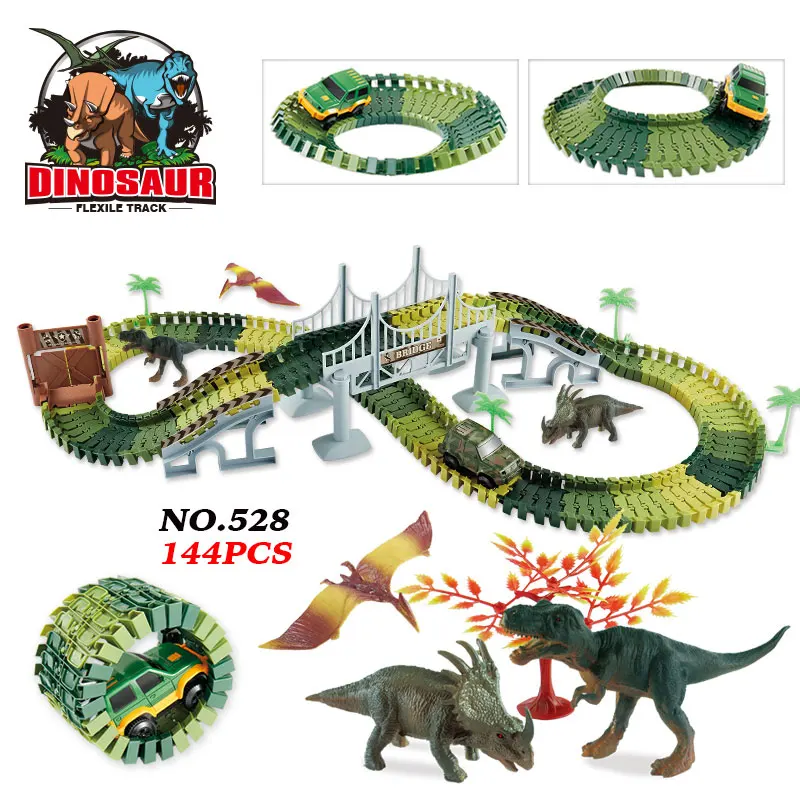

Dinosaur Model Assemble Orbit Card Buckle Design Convenient Fashion Novelty Intelligence Funny ABS Colours Cool Assemble Toy