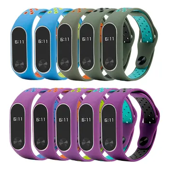 

For Miband 2 Accessories for mi band 2 strap colorful Special Silicone Strap belt for Xiaomi Mi Band 2 Smart Bracelets