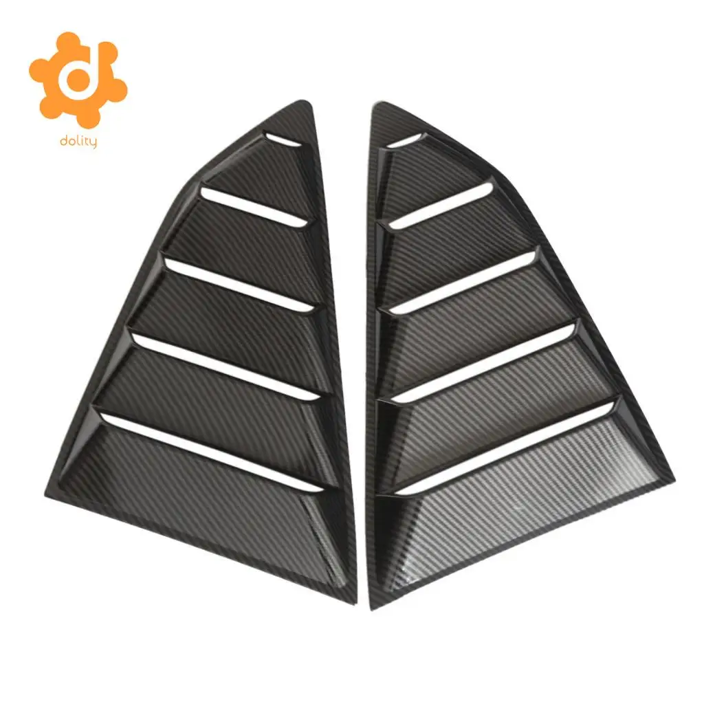 2 Pieces Vent 1/4 Quarter Side Window Louver Cover For Chevrolet Camaro