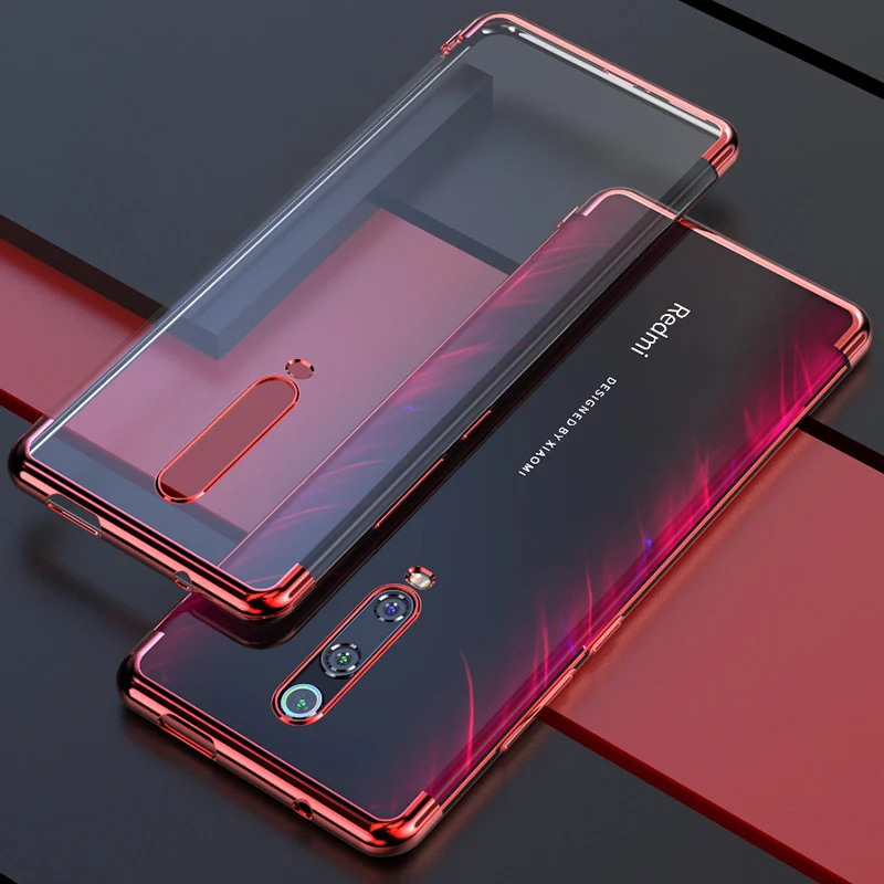 Чехол для Xiaomi Redmi K20 Pro, Мягкий ТПУ тонкий прозрачный защитный чехол на заднюю панель для xiaomi mi 9t pro redmiK20 mi9t - Цвет: rose gold