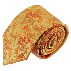 Золотые 8 см новые строгие галстуки для мужчин классические Полиэстеровые тканые вечерние галстуки модные тонкие свадебные деловые