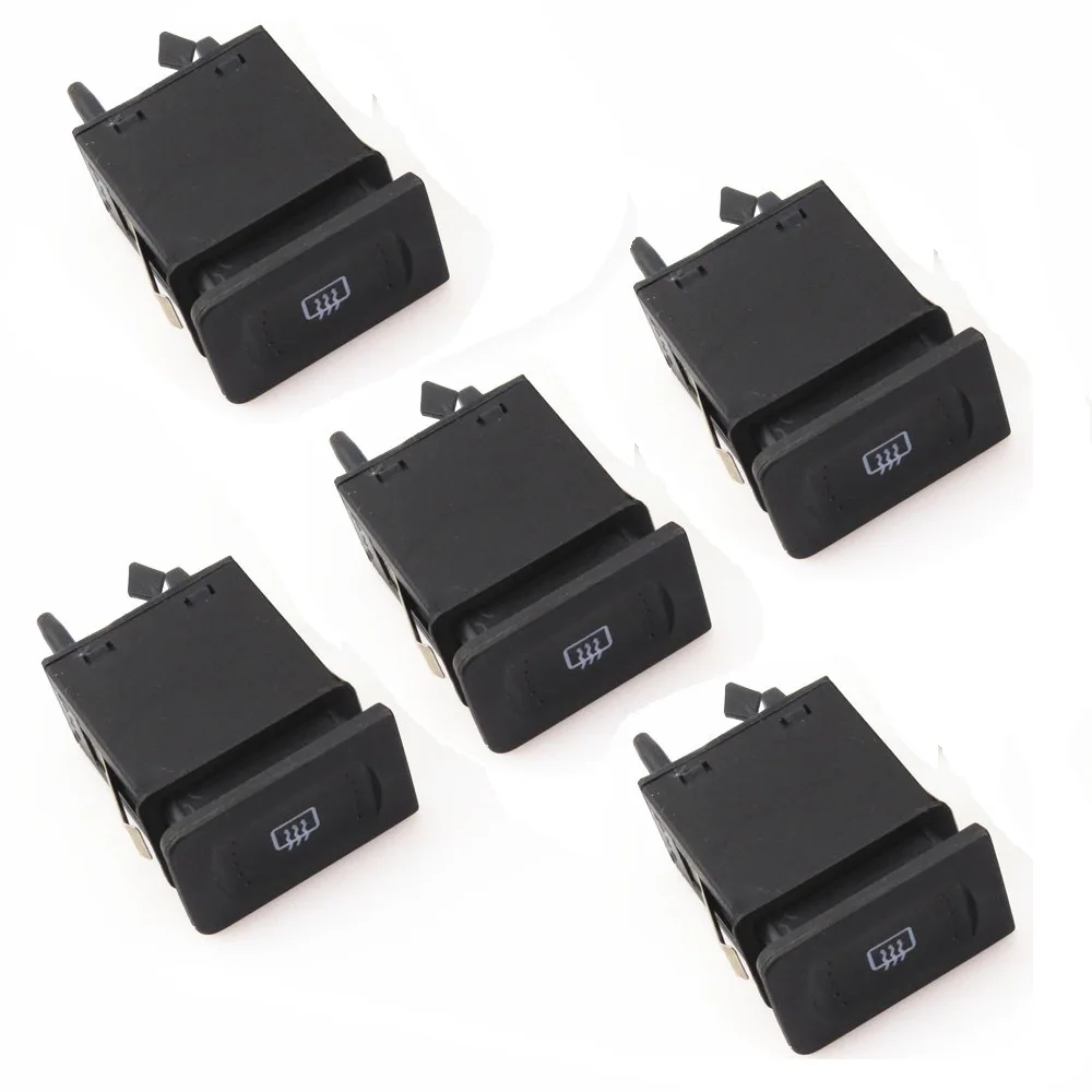 

FHAWKEYEQ 5 Psc Car Rear Window Defrost Heater Switch Adjust Button New For VW Golf MK4 Jetta MK4 Bora 4 1J0 959 621C 1J0959621C