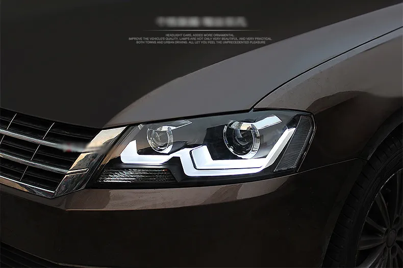 Ownsun орлиные глаза светодиодный проектор Объектив фары для VW Lavida 2013