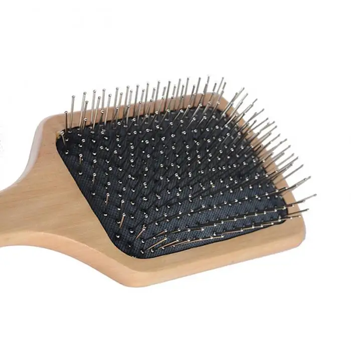 Cabelo Escova com Pinos De Metal Mensagem com Almofada de Ar Quente Mdf