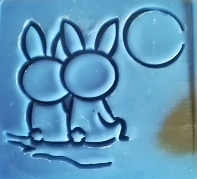 

rabbit handmade soap standard Mini soap diy stamp seal chapter4*4cm
