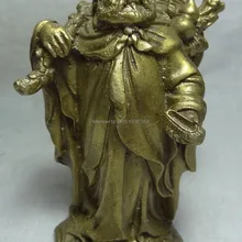 Китайский Чистая Латунь Буддизм Архат Бодхидхарма Дхарма Статуя Будды Скульптура