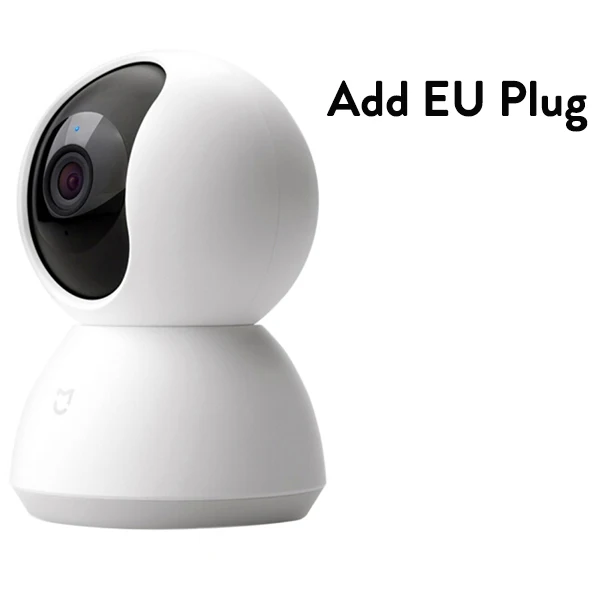 Xiaomi Mijia IP Камера PTZ 1080P панорамная камера HD 360 градусов ночное видение веб-камера IP Cam видеокамера для умного дома - Цвет: EU Plug