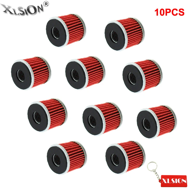 XLSION 10 шт. масляные фильтры для Yamaha Raptor 250 WR250 WR250F WR450F YZ250 YZ250F YZ450 YZ450F YFZ450 ATV