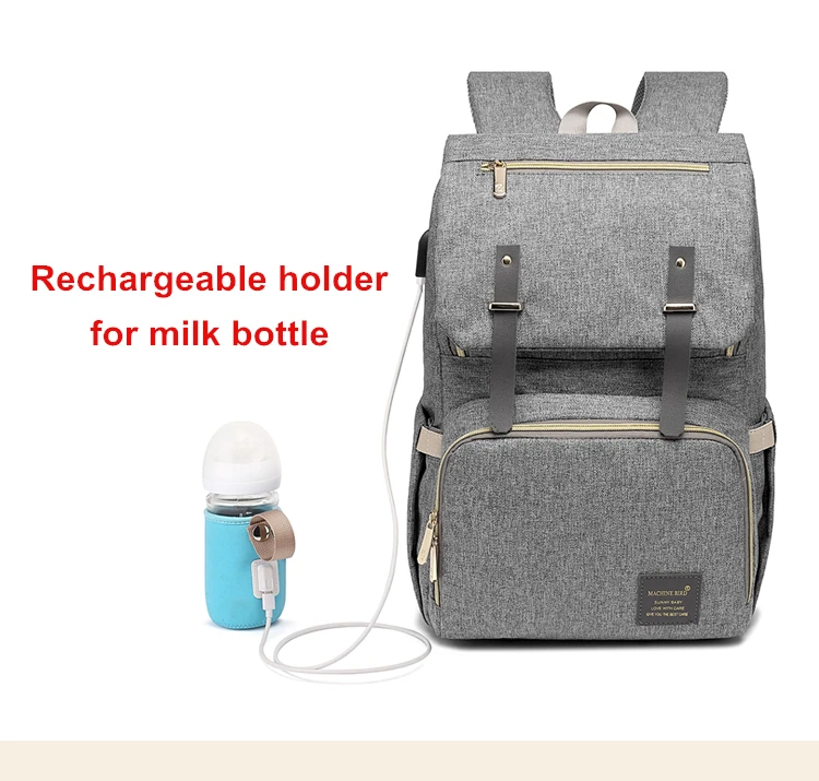 Fashion Diaper Bag Usb Interface Large Capacity Waterproof Mummy Maternity Backpack Nappy Bag Travel Baby Stroller Bag For Mommy (12)