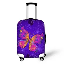 Butterfly Print Travel Accessories Suitcase Protective Covers 18-32 Inch Elastic Luggage Dust Cover Case Stretchable