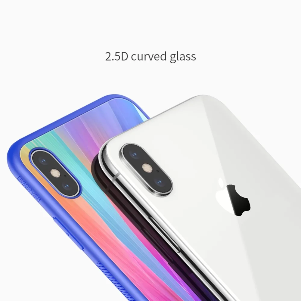 NILLKIN чехол из закаленного стекла для iPhone XS Max XR XS Силиконовый чехол для телефона для iPhone X 10 XS XR Роскошный чехол s TPU рамка Крышка