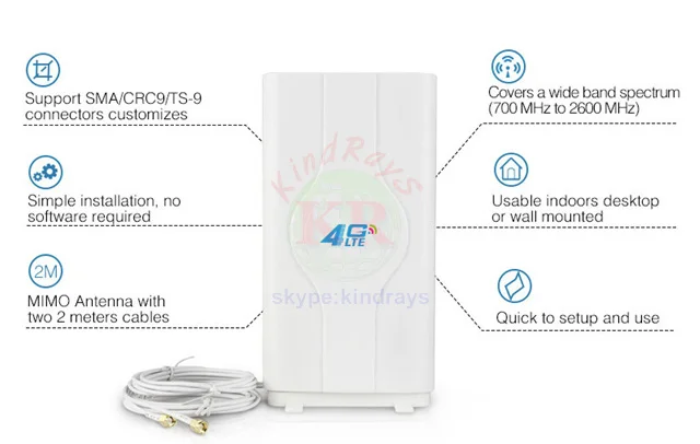 4G LTE Антенна 40dBi SMA разъем беспроводной 4G маршрутизатор антенна ts9 подключение для 4g mifi маршрутизатор Антенна crc89 разъем