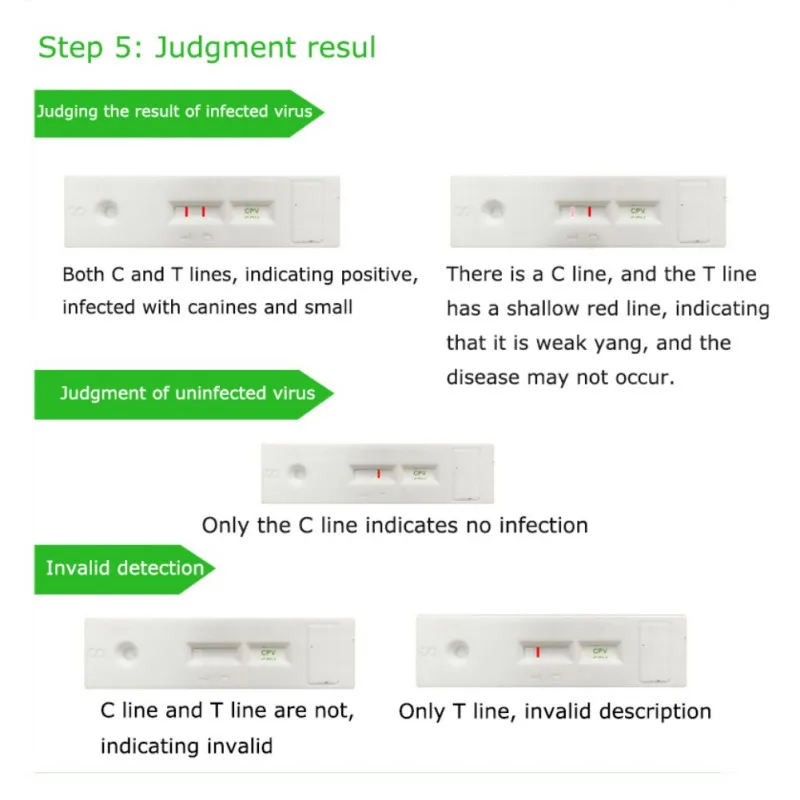 Тестовая Бумага для домашних животных, для кошек и собак, для обнаружения здоровья собак, для вируса дистемпера(CDV)/CPV Canine Parvovirus