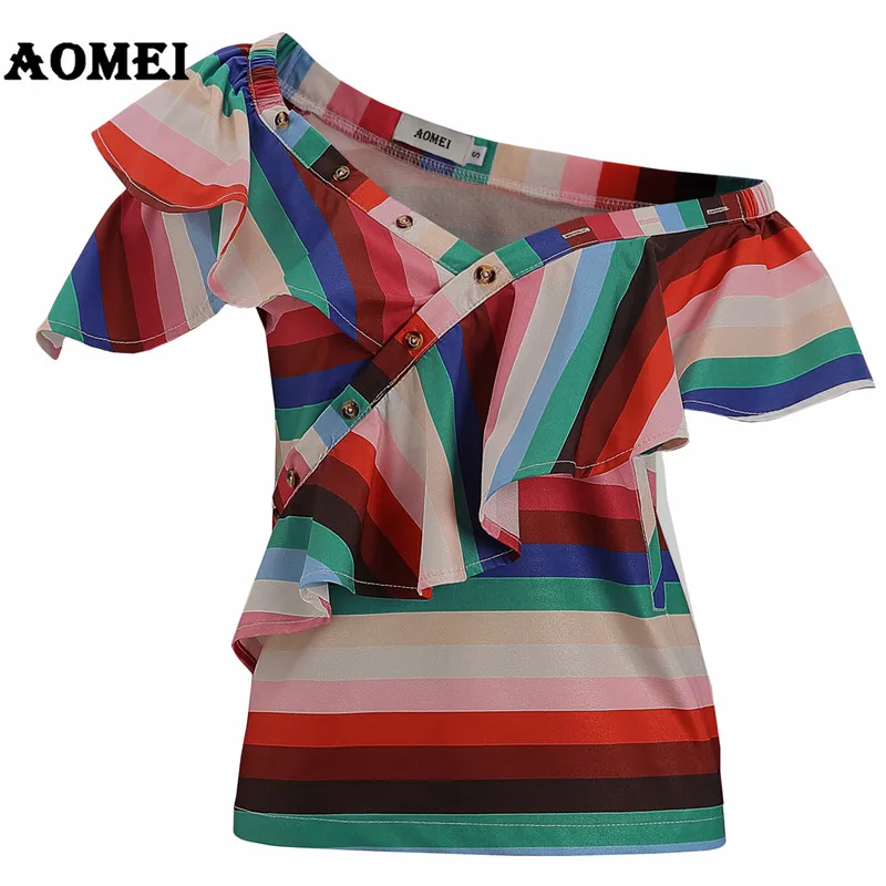 Женская блузка без рукавов с оборками и открытыми плечами|women blouse shirt|shirts for womenblouse