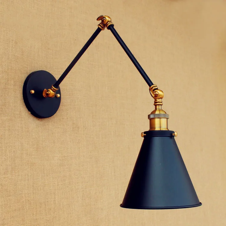 ?Black Wall Sconce Antique Retro ? Loft Loft Vintage Wall Lights Fixtures ? Swing Swing Long Arm ...