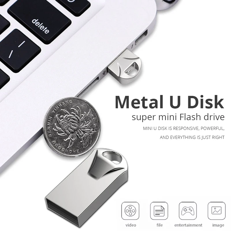 

Waterproof Mass Memory USB Flash Drive 64GB 32GB 16GB 8GB Pendrive 8 16 32 64 GB Pen Drive Metal Mini U Disk