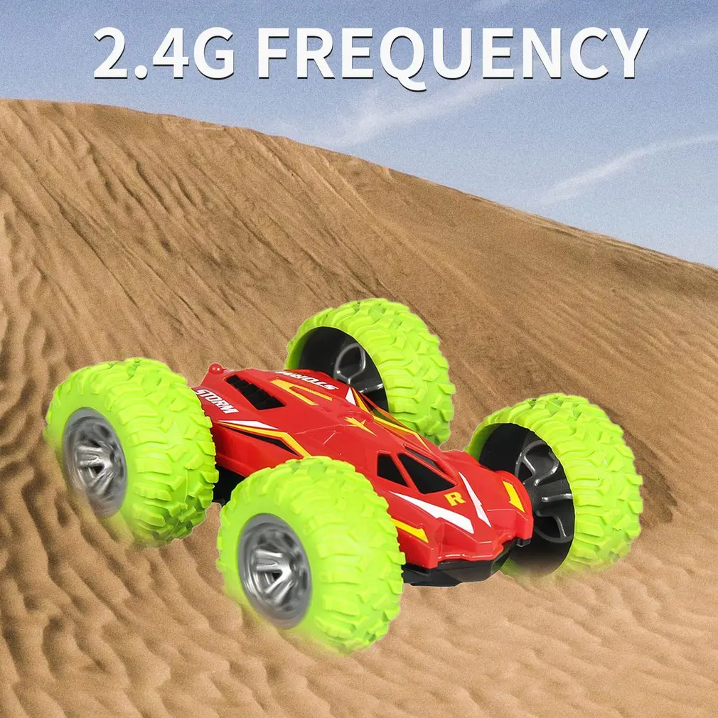 Create Toys 8031 1/48 RC Stunt Car 2,4G двухсторонний Флип 360 Вращение Внедорожный гоночный автомобиль для детей подарок багги автомобиль