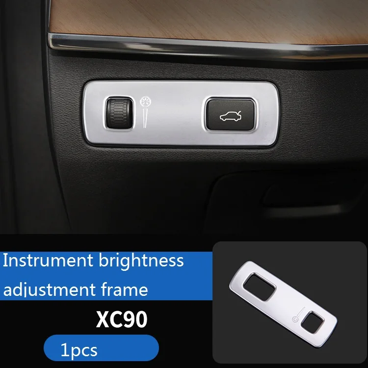 Для volvo xc90 модифицированные- XC90 интерьер центральный контроль воздуха на выходе Декоративные Наклейки интерьерные автомобильные аксессуары - Название цвета: 1pcs