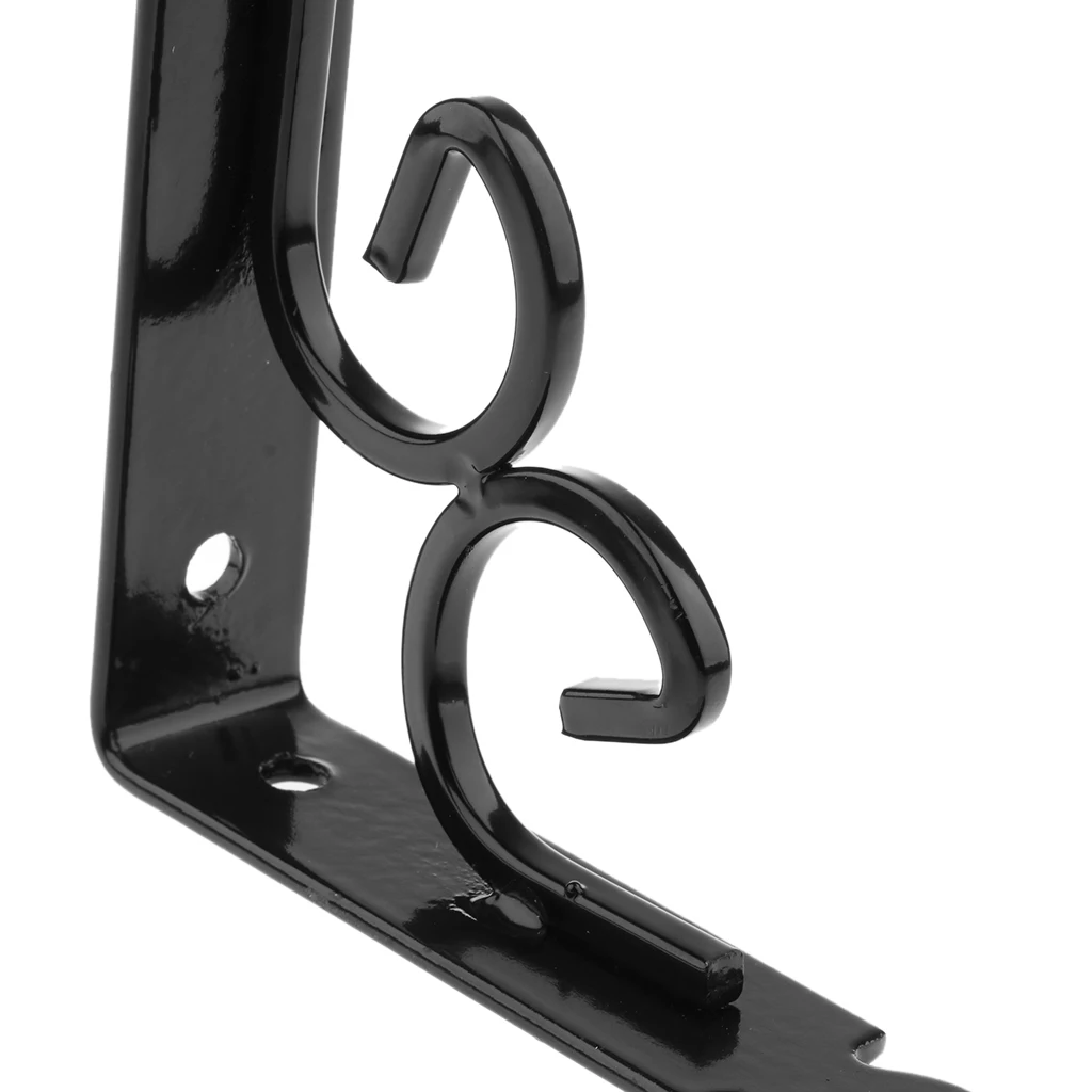 Baoblaze European-style Wall Shelf Bracket Metal HeavyDuty Supporter Floral Display Stand