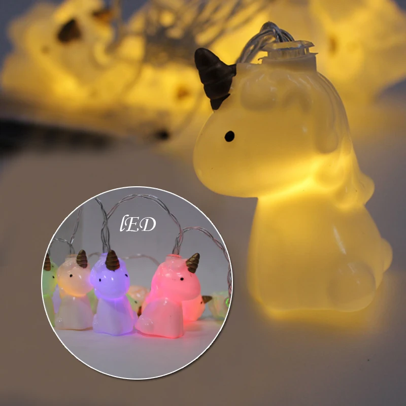10pcs/set led lighting lamps lovely mini animal fairy string lights night light battery garland novelty baby decor | Дом и сад