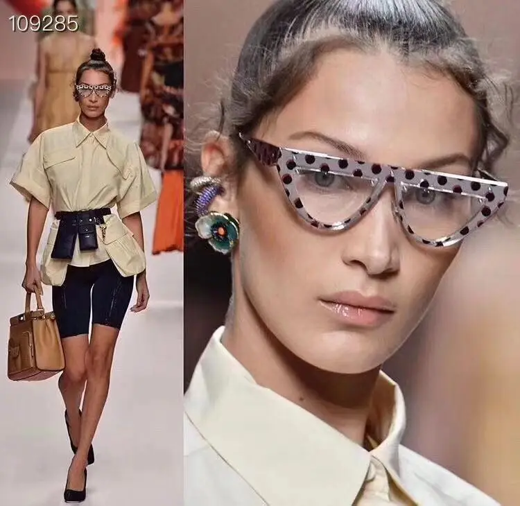 2019 Retro Cat Eye Sunglasses Women Luxury Brand Fashion Shades Ladies Flat Top Sun Glasses Vintage Eyewear UV400 Oculos