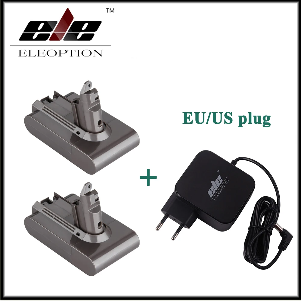 

2x 21.6V 2200mAh Li-ion DC58 Replacement for Dyson Battery DC59 DC61 DC62 Vacuum Cleaner 965874-02 With Adapter Charger