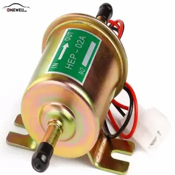 

ONEWELL New HEP-02A 12V Electric Fuel Pump Low Pressure Bolt Attachment Thread Petrol Electronic Suction Pump