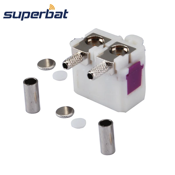 bilder für Superbat RF Coax Stecker Fakra code Doppel "B" weiblich Jack Right Angle Crimp rg316 RG174 LMR100 für Radio Mit Phantom bilder für Superbat RF Coax Stecker Fakra code Doppel "B" weiblich Jack Right Angle Crimp rg316 RG174 LMR100 für Radio Mit Phantom