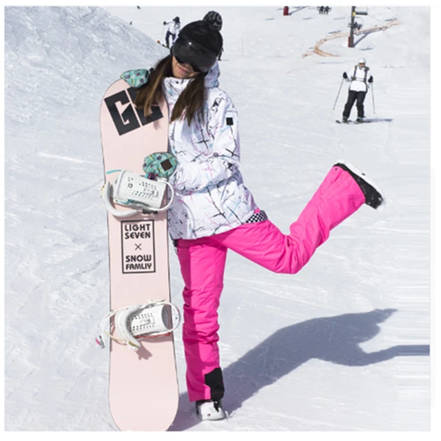 Traje de esquí de-30 grados para mujer, chaqueta y pantalones de plumón  para nieve, ropa de Snowboard transpirable impermeable para exteriores,  trajes de esquí para mujer, Invierno - AliExpress