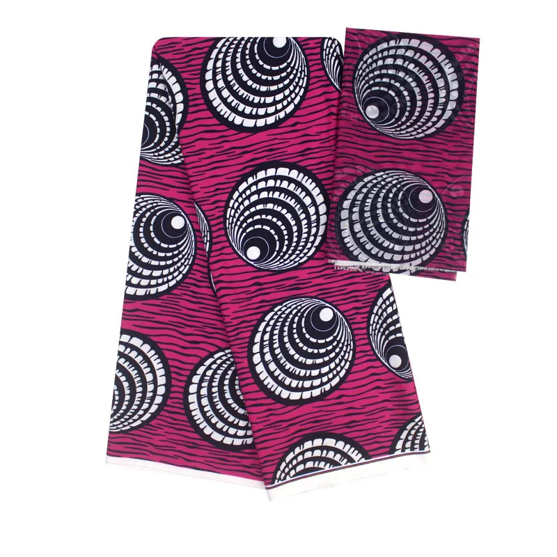 

African wax ribbon silk wax ankara 2019 satin fabric 4 yards audel/modell cotton fabric for dress +2 yards chiffon YBG052611