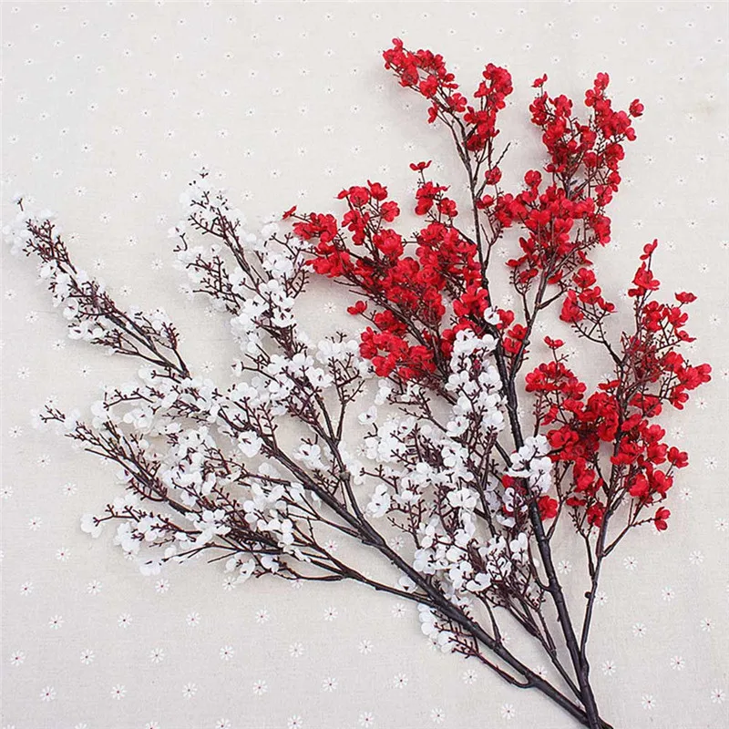 Искусственные Гипсофилы цветы имитация зеленого растения Настоящее прикосновение Свадебные украшения день рождения DIY фото реквизит цветок
