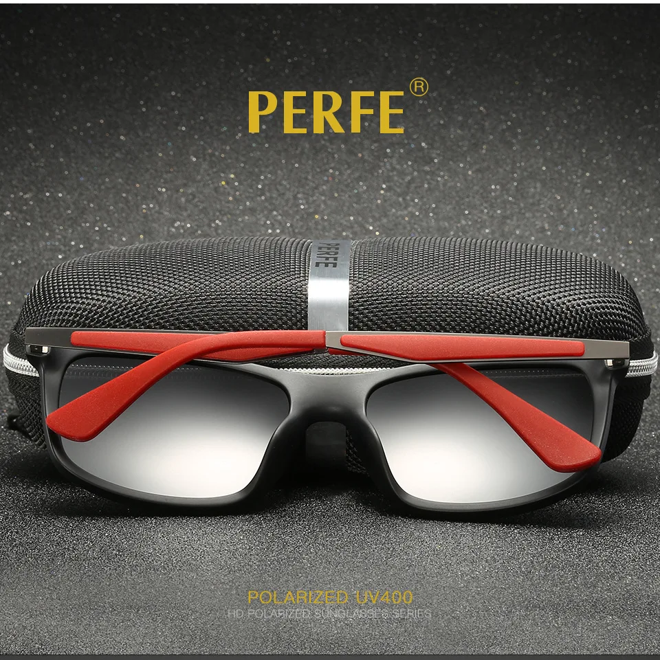 PERFE Для мужчин летние Повседневное TR поляризованных солнцезащитных очков Винтаж красивый уютный оттенки солнцезащитные очки для мужской